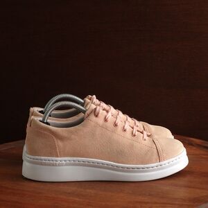 Camper Sneakers Women SZ EU 37 US 7 Pink Runner Up Suede Low Top Athleisure Shoe